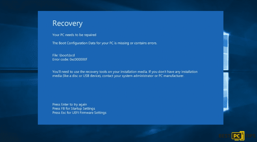 recovery boot windows