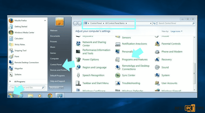 Windows 7 Control Panel