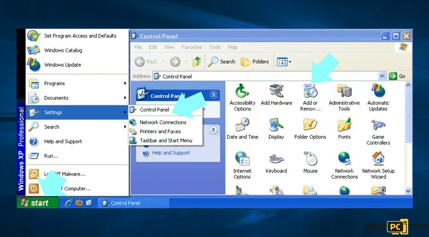 Windows XP Control Panel