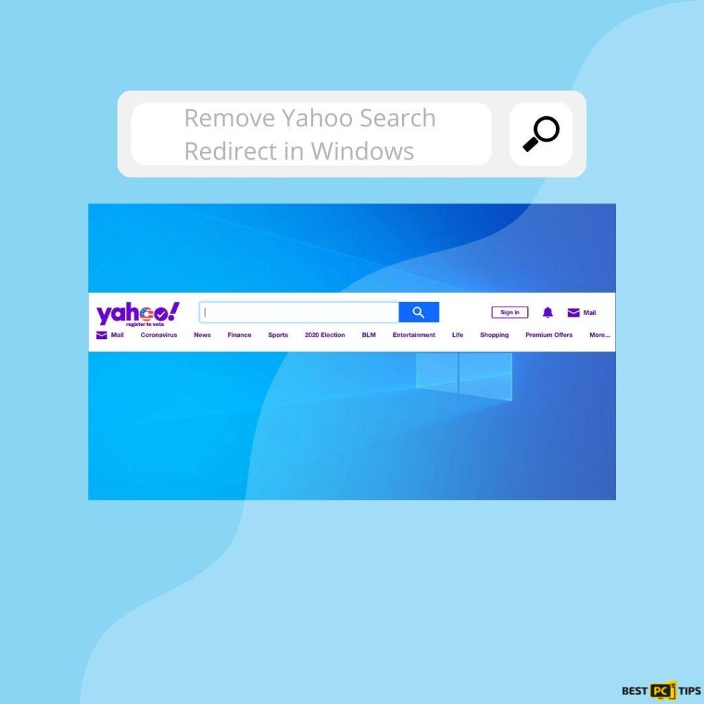 How to remove Yahoo search redirect