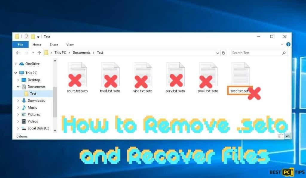 How to Remove .Seto