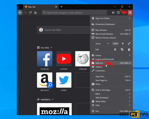 firefox addons extensions