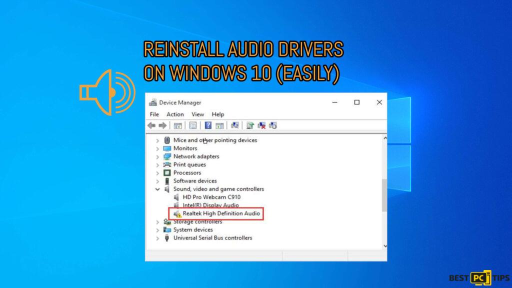 reinstall windows sound drivers