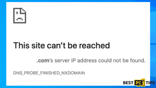 This Site Can't be Reached