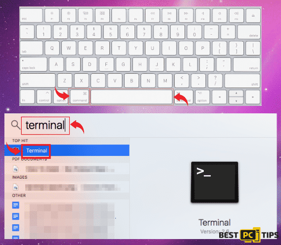 Opening the Terminal in Mac