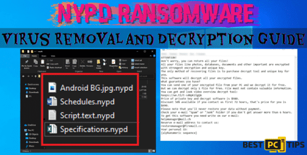 nypd ransomware virus removal and file decryption