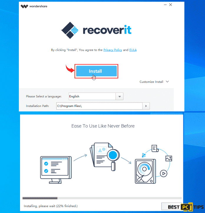 Installing Data Recovery Pro