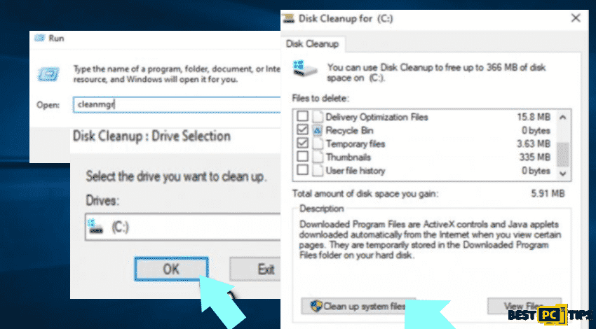 Disk cleanup