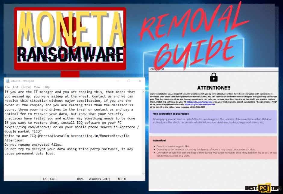 Moneta Ransomware Removal Guide