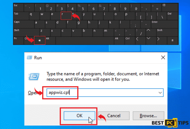 Opening Add/Remove Programs in WIndows