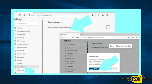 Reset Chromium Edge