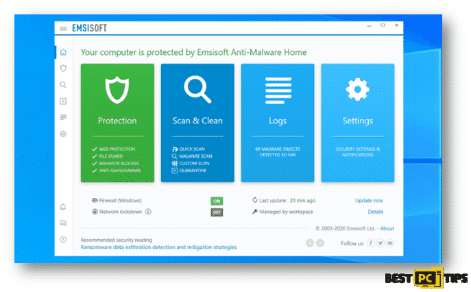 Emsisoft Homepage
