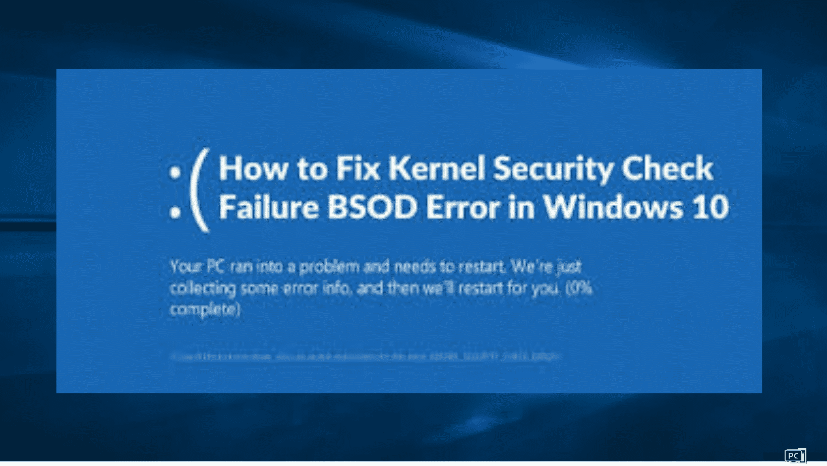 0x00000139 windows 10 как исправить