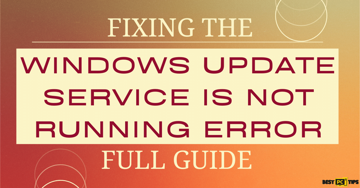 Windows Update Service is Not Running Error