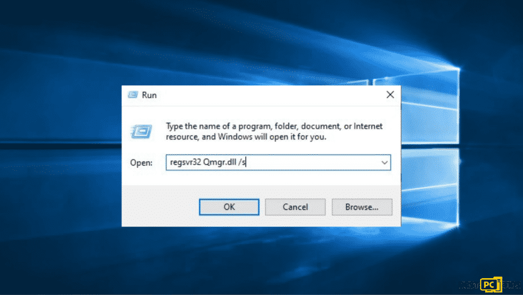 Fix Windows Update Error 0x80070424a - run dialog box