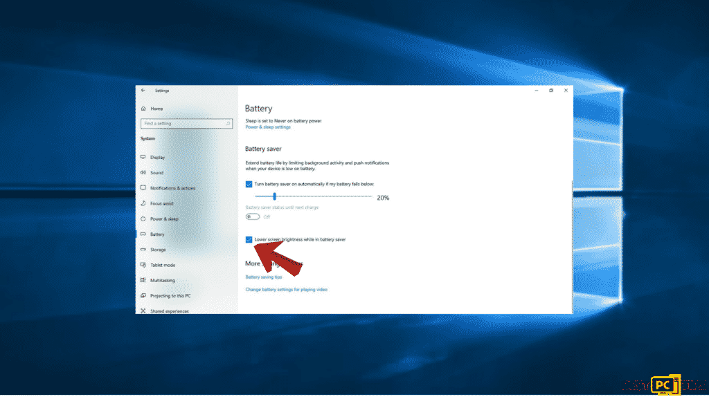 fix computer brightness automatic-battery settings