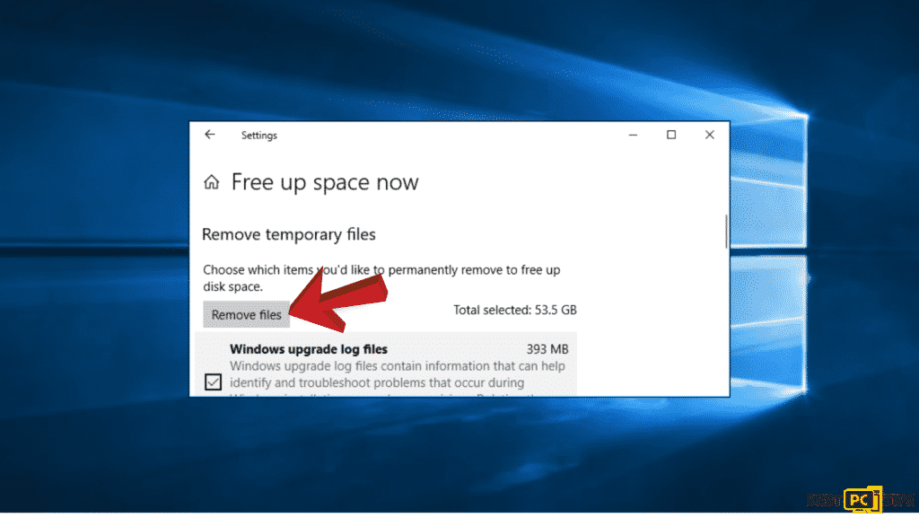 Fix "Sorry, we’re having trouble determining if your PC can run Windows 11" -free up space