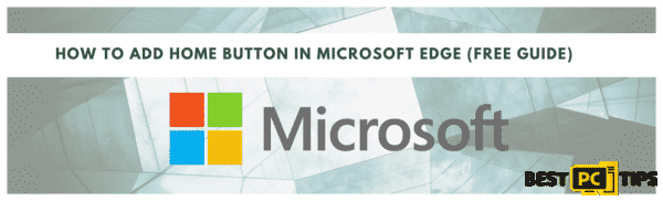 add or remove home button in Microsoft Edge