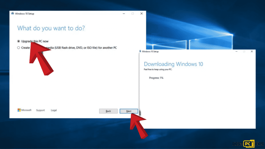 Fix Windows update error 0xc1900130- upgrade