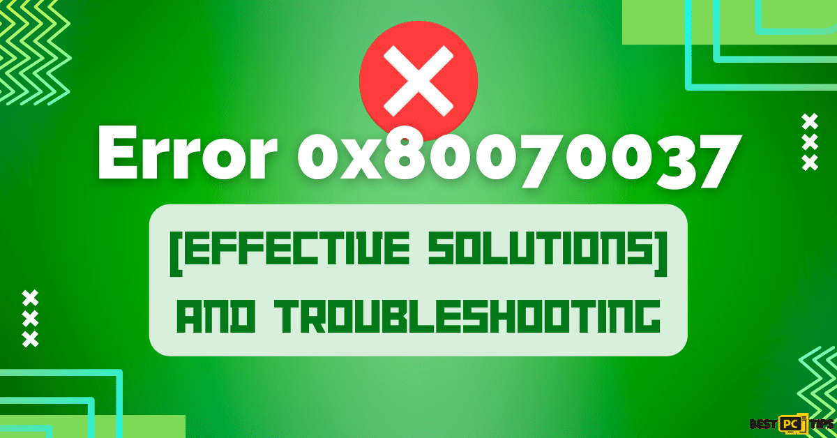 Error 0x80070037 troubleshooting