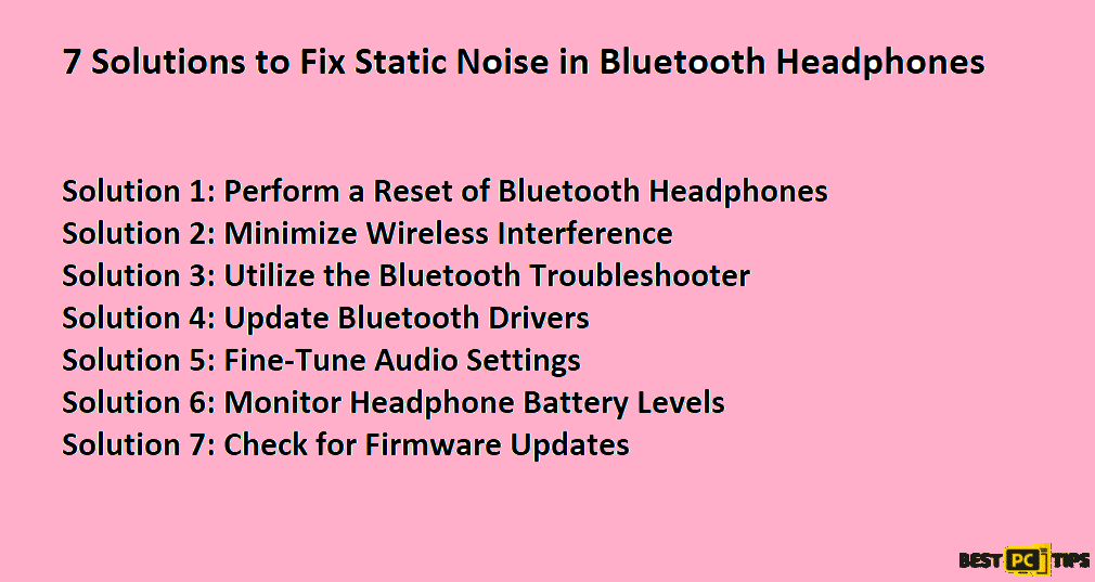 7 solutions to fix static headphone noise