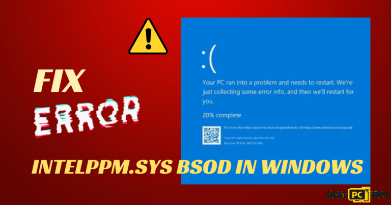 Fix Intelppm.sys BSOD in Windows
