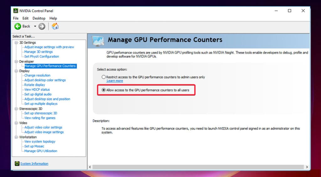 Allow access to the GPU performance counters for all users